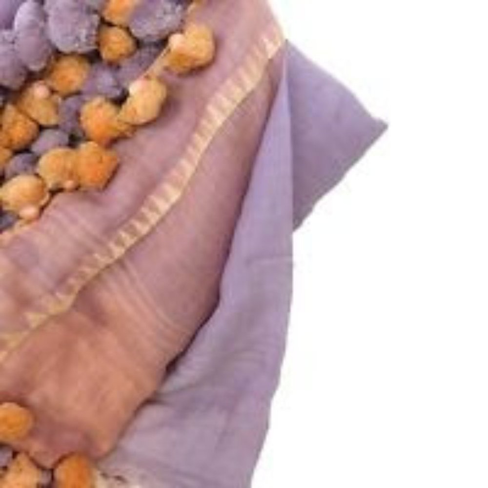 Matta NY Dupatta Shawl Scarf Pink Purple Large